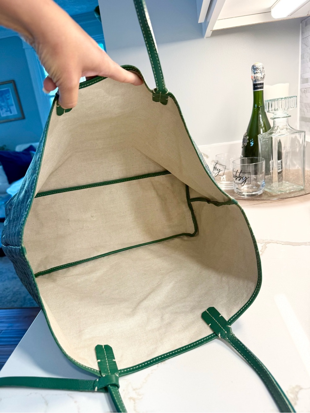 👜 Authentic Goyard Saint Louis PM Tote - Green - Picture 15 of 16